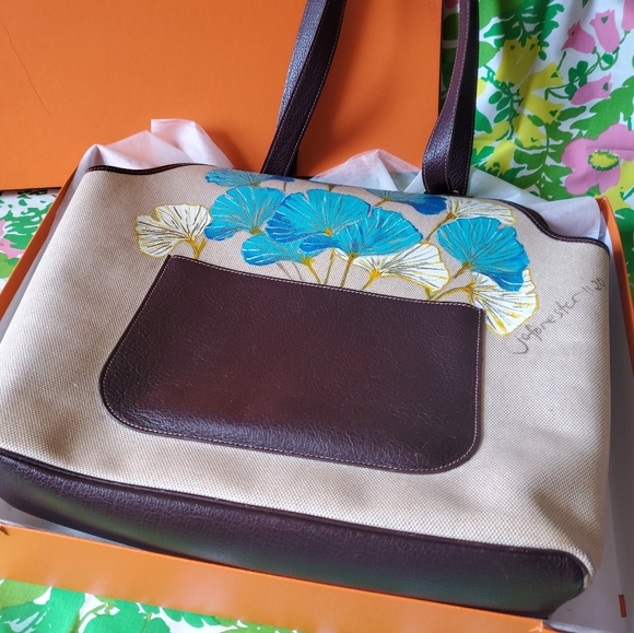 Rare Authentic Hermes Jardenerie handpainted bag - Picture 2 of 12